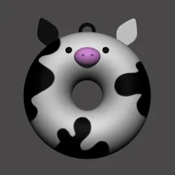 Cow Keyring