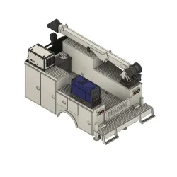 Crane bed bundle with crane and welder 1/24 scale