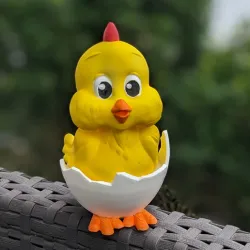 Cute Cartoon Easter Chick No. 3