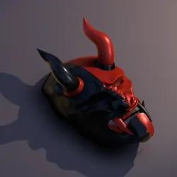 Deathstroke Inspired Oni Mask