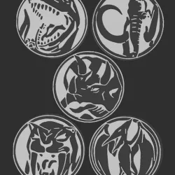 DINO COIN-Mighty Morphin Power Rangers