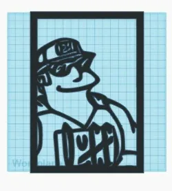 Duff Man framed wall art