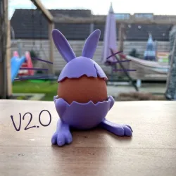 Easter bunny egg holder and hat