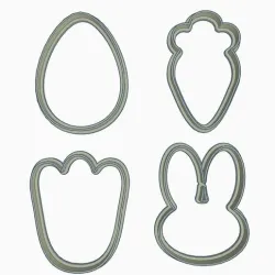 Easter Cookie Cutter Set