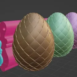 Easter Dragon Egg Bunny Phone/Tab Stand