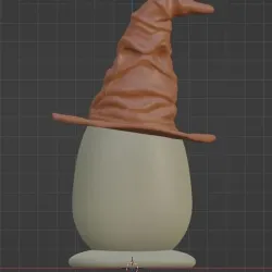 Easter Egg wearing Harry Potter Sorting Hat