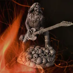 Eddie skull the form of a statuette 3D print model