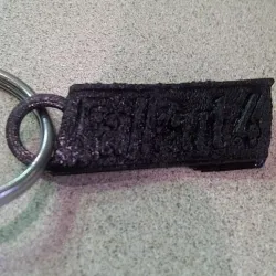 Fallout 4 Distressed Logo with Keyring