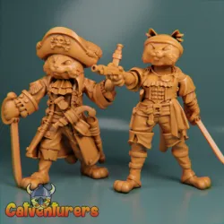 Feline Pirate Couple