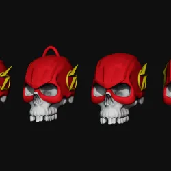 Flash Skull Key chain