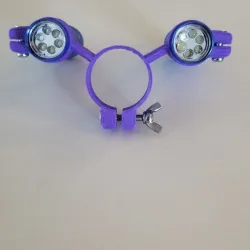 Flashlight holder for spray gun
