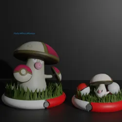 Foongus and Amoonguss 3D print model