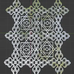 Futuristic Lace Fabric