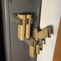 GLOCK MAGNETIC MOUNT FOR STORAGE UNITS 2-PACK: Glock + Magazine and 2 Magazines