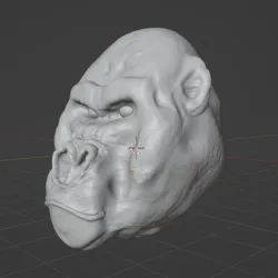 Gorilla head