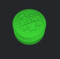 GRINDERKING GRINDER GRANDE WEED 420 100X100X46MM EASY PRINT