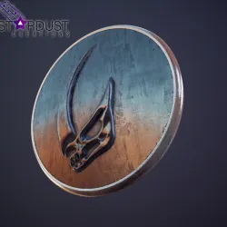 Grogu Mudhorn beskar Mandalorian Plate The Foundling Rondel of Armor Baby Yoda medallion coin and keychain star wars 3D print model