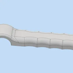 Handle for dubbel headed silicone dildo