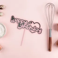 Happy Birthday Candy Style Cake Topper