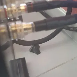 Hi-fi cable support