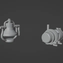 Ho Scale Steam locomotive Bell and Dynamo