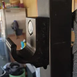 Horizontal power rack barbell mount