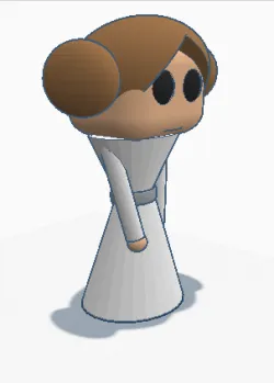Interpretation of the basic version of Princess Leia Organa of Alderaan