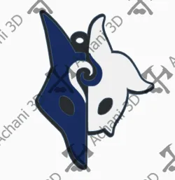 Keychain LOL Kindred mask