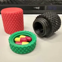 Knurled Container