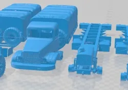 KrAZ 214 Printable Truck