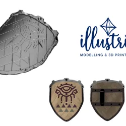 LINK Old Wooden Shield STL Files [The Legend of Zelda: Tears of the Kingdom]