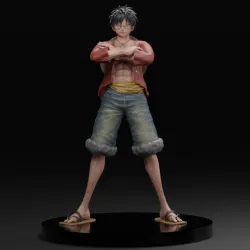 LUFFY ONE PIECE FAN ART 3D STL