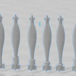 m935 mortar round 1/35th scale