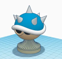 Mario Kart Trophy Blue Shell