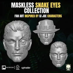 Maskless Snake Eyes Collection 3D printable File For Action Figures