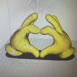 Mickey Mouse love hands