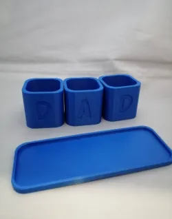Mini Planters and Tray DAD, Planter