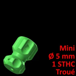 Mini Screwdriver Handle Ø 5, with hole, 1 needle screw