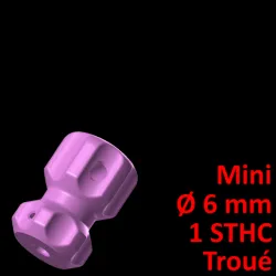 Mini Screwdriver Handle Ø 6, with hole, 1 needle screw