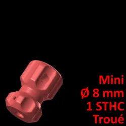 Mini Screwdriver Handle Ø 8, with hole, 1 needle screw