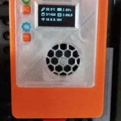 Modular Snap Together Raspberry PI4 128x64Oled Fan