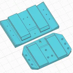 Mold for double pouch with additional retention
