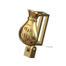 Money bag bail link 3D print model
