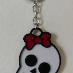 Monster High Logo Skull Keychain 2