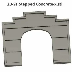 N Scale Stepped Top Single Track Tunnel Portal ...