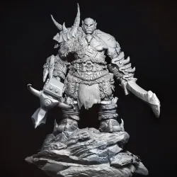 Orc sculpture 3D print model