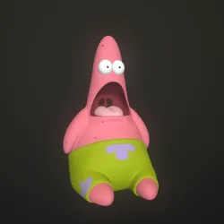 Patrick Star Surprised 3D print model