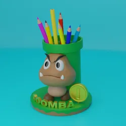 pencil holder GOOMBA, SUPER MARIO BROS