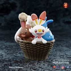 Pokemon Bunny Basket - presupported easter model