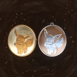 Pokemon - Eevee Badge/Coin/Keychain/Pendant